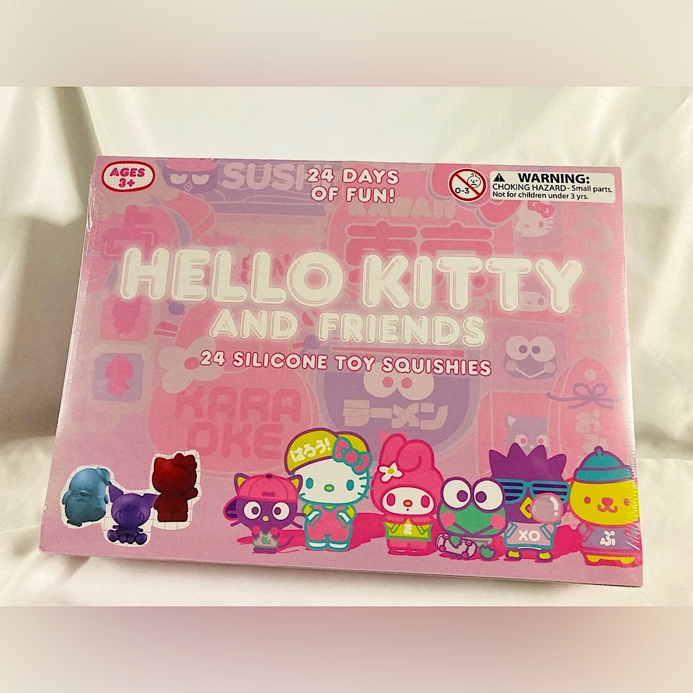 Sanrio Hello Kitty and Friends 24 Silicone Toy Squishies Advent Calendar